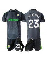 Otroške Nogometnih dresov Aston Villa Emiliano Martinez #23 Vratar Domači 2025-26 Kratki rokavi (+ hlače)